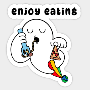 Enjoy eating Enjoy biting Sticker